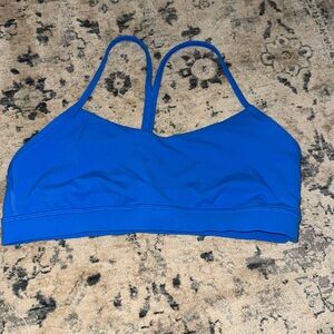 LULULEMON- flow Y sports bra size 12 in poolside blue